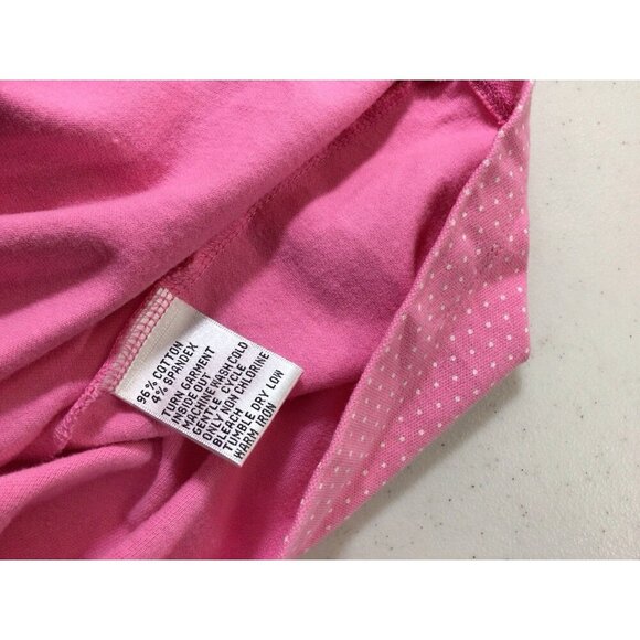LL Bean Polo Dress Pink Polka Dot Womens Small - Picture 6 of 8